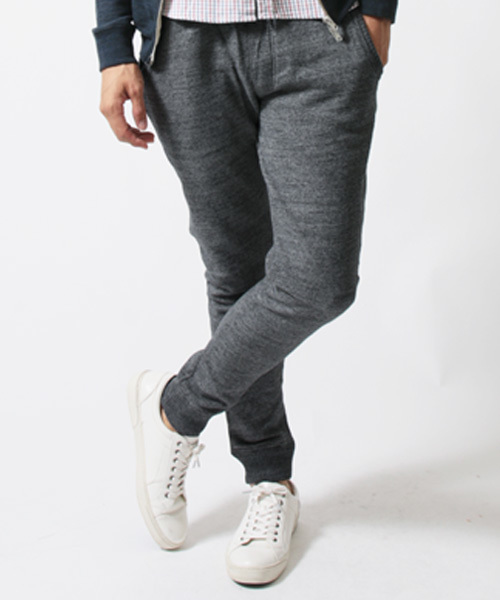 THE CASUAL（カジュアル）の「撚り杢吊り裏毛スリムスウェットパンツ（その他パンツ・メンズ・チャコール/オートミール/ネイビー/杢グレー・L/M/S）」の4枚目の写真