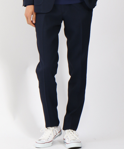 ABAHOUSE（アバハウス）の「【セットアップ対応】ストレッチワッフルパンツ（その他パンツ・メンズ・ネイビー/ブラウン・44/48/46/50）」の2枚目の写真