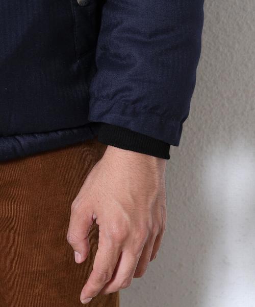 coen（コーエン）の「中綿N-3Bフーデッドジャケット（ダウンジャケット/コート・メンズ・ネイビー/ダークグレー・MEDIUM/LARGE/SMALL/X-LARGE）」の9枚目の写真