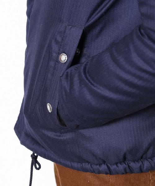 coen（コーエン）の「中綿N-3Bフーデッドジャケット（ダウンジャケット/コート・メンズ・ネイビー/ダークグレー・MEDIUM/LARGE/SMALL/X-LARGE）」の10枚目の写真