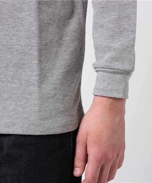 NANO universe(ナノユニバース)の「ワッフルクルーネックLS(Tシャツ/カットソー・メンズ・ネイビー/ホワイト/トップグレー/ブラック・SMALL/MEDIUM/LARGE/X-LARGE)」の8枚目の写真