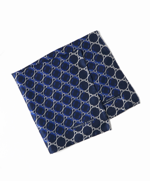 TURNBULL & ASSER ターンブル&アッサー ハンカチーフ新品④、⑤ Turnbull&Asser（タンブルアンドアッサー）の「TURNBULL&ASSER シルク