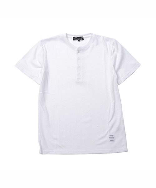 SILVER BULLET(シルバーバレット)の「『CavariA/キャバリア』スラブ天竺ヘンリーネック半袖Tシャツ(Tシャツ/カットソー・メンズ・グレー/ライトピンク/カーキ/ホワイト/ネイビー/イエロー/ブラック/オレンジ・L/M/XL)」の20枚目の写真