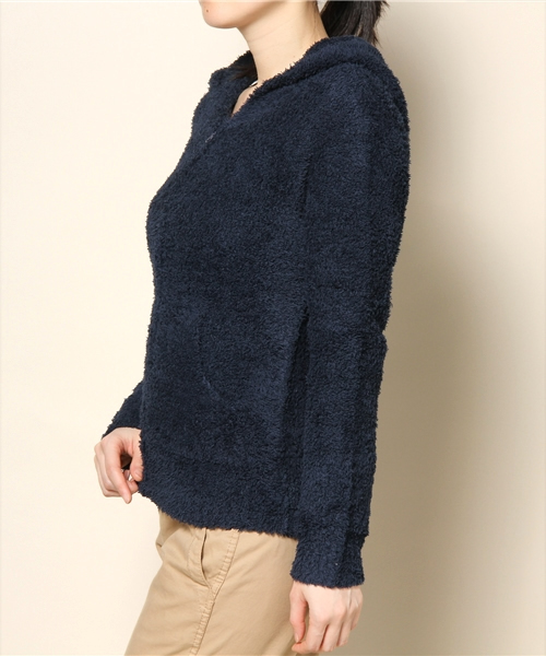 BAREFOOT DREAMS（ベアフットドリームズ）の「415 Bamboo Chic Hoodie（パーカー・レディース・ホワイト/ブラック/ストーン/ブラウン/ベージュ/ネイビー/ピンク/イエロー・X-SMALL/SMALL/MEDIUM/LARGE/X-LARGE）」の14枚目の写真