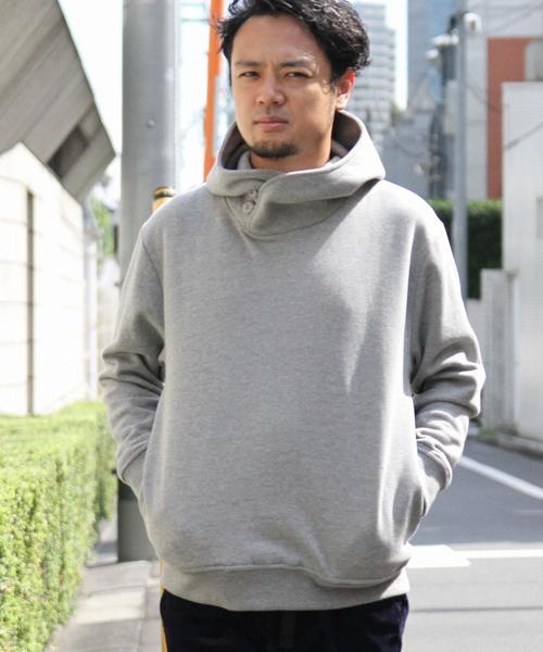 coen（コーエン）の「CVCスウェットボリュームネックパーカー（パーカー・メンズ・オフホワイト/ブラック/グレー/ワインレッド・SMALL/MEDIUM/LARGE/X-LARGE）」の9枚目の写真