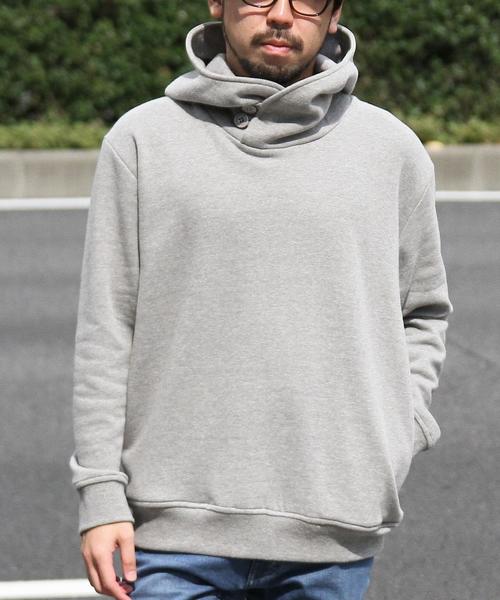 coen（コーエン）の「CVCスウェットボリュームネックパーカー（パーカー・メンズ・オフホワイト/ブラック/グレー/ワインレッド・SMALL/MEDIUM/LARGE/X-LARGE）」の11枚目の写真