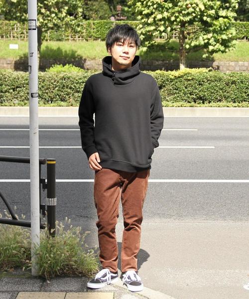 coen（コーエン）の「CVCスウェットボリュームネックパーカー（パーカー・メンズ・オフホワイト/ブラック/グレー/ワインレッド・SMALL/MEDIUM/LARGE/X-LARGE）」の5枚目の写真