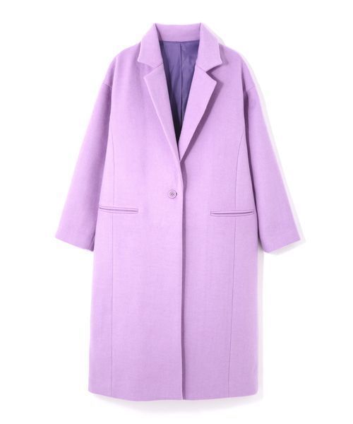 FREE'S MART（フリーズマート）の「ドロップショルダーチェスターコート（チェスターコート・レディース・ブラック/グレー/パープル・SMALL/MEDIUM）」の8枚目の写真