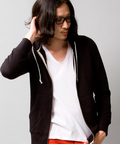 BEAUTY&YOUTH UNITED ARROWS（ビューティーアンドユースユナイテッドアローズ）の「by ∴ スウェット ジップ フーディ §◆（パーカー・メンズ・ブラック/グレー/ブルー/オレンジ・SMALL/MEDIUM/LARGE/X-LARGE）」の2枚目の写真