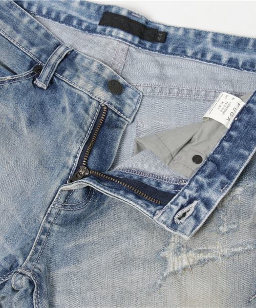FUGA（フーガ）の「ダメージ加工ストレッチデニムパンツ（デニムパンツ・メンズ・ブルー/ライトブルー・L/M/S）」の5枚目の写真