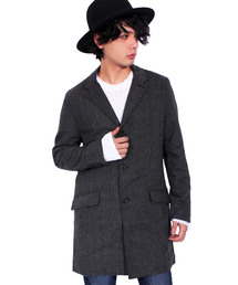 ８(eight) | ツイード チェスターコート ロング ジャケット ツイード (チェスターコート)