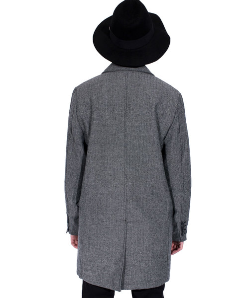 ８(eight)（エイト）の「ツイード チェスターコート ロング ジャケット ツイード（チェスターコート・メンズ・グレー/グレー系その他2/グレー系その他/チャコールグレー・X-LARGE/MEDIUM/LARGE）」の11枚目の写真
