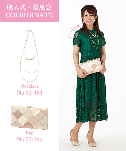 Aimer 結婚式 2次会 パーティードレス ドレス Aimer エメ のファッション ワンピース ラッセルコードレース袖付きドレス ドレス Anche セール