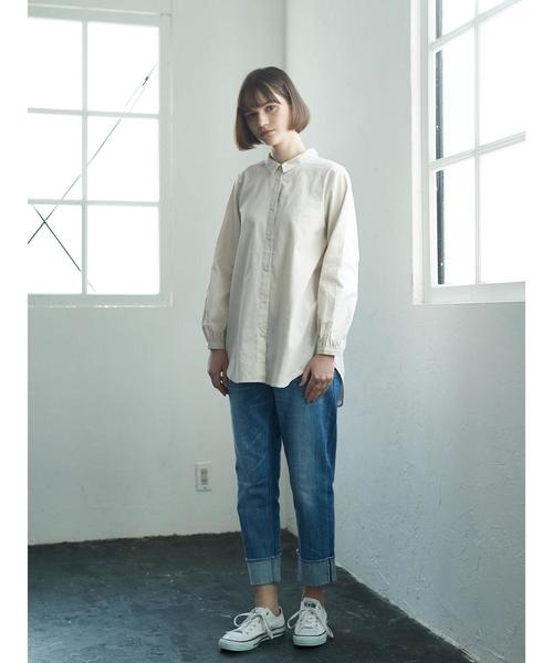 AMERICAN HOLIC（アメリカンホリック）の「ロールアップテーパードデニム（デニムパンツ・レディース・インディゴブルー/ライトインディゴブルー・M/XXS/XS/S/L/X-SMALL/XX-SMALL）」の9枚目の写真