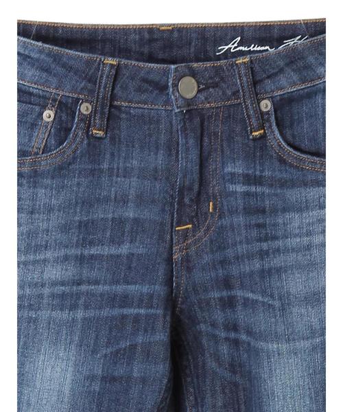 AMERICAN HOLIC（アメリカンホリック）の「ロールアップテーパードデニム（デニムパンツ・レディース・インディゴブルー/ライトインディゴブルー・M/XXS/XS/S/L/X-SMALL/XX-SMALL）」の6枚目の写真