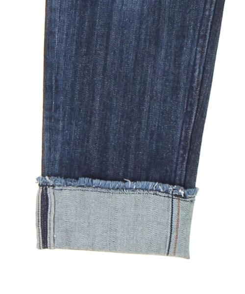 AMERICAN HOLIC（アメリカンホリック）の「ロールアップテーパードデニム（デニムパンツ・レディース・インディゴブルー/ライトインディゴブルー・M/XXS/XS/S/L/X-SMALL/XX-SMALL）」の4枚目の写真