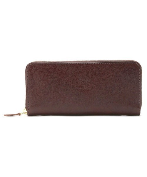 ✨良品✨ イルビゾンテ 長財布 ラウンドジッパー 本革 ダークブラウン 焦茶色 IL BISONTE / ORIGINAL LEATHER / ジップアラウンドロングウォレット