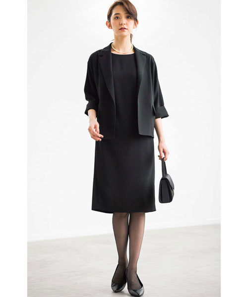 GeeRA（ジーラ）の「夏にうれしい仕様の快適フォーマルアンサンブル（セットアップ・レディース・ブラック・11号/9号/13号/17号/15号）」の7枚目の写真