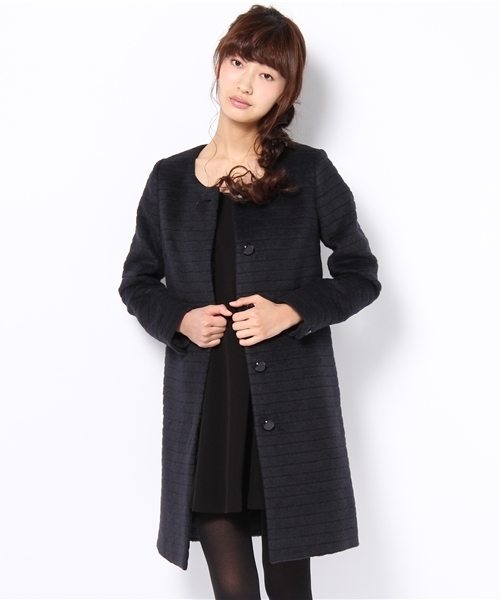 SHIPS ウールアンゴラファーコート SHIPS for women（シップスフォーウィメン）の「アンゴラ/ウール