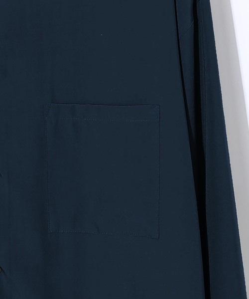 STUDIOUS（ステュディオス）の「【STUDIOUS】ヴィンテージサテンビッグシルエットシャツ（シャツ/ブラウス・メンズ・ブルー/ネイビー/ベージュ/ブラック・1/2/3）」の5枚目の写真