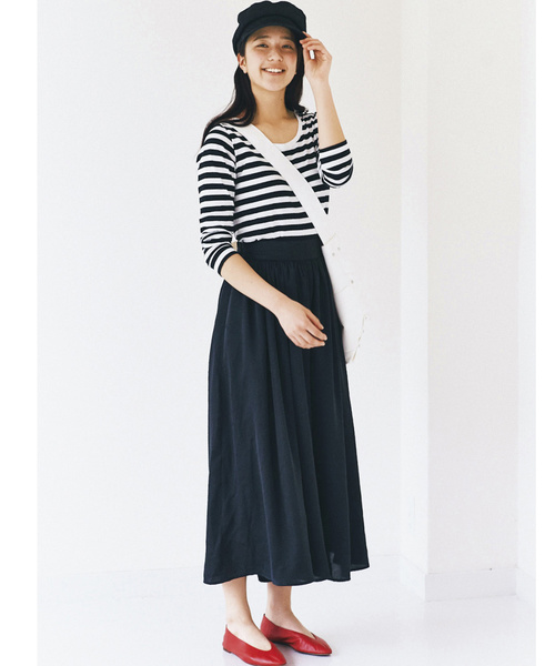 avecmoi（アヴェクモワ）の「ａｖｅｃｍｏｉ　ギャザーワイドパンツ（その他パンツ・レディース・ピンク/ブラック・SMALL/MEDIUM/LARGE/X-LARGE）」の4枚目の写真