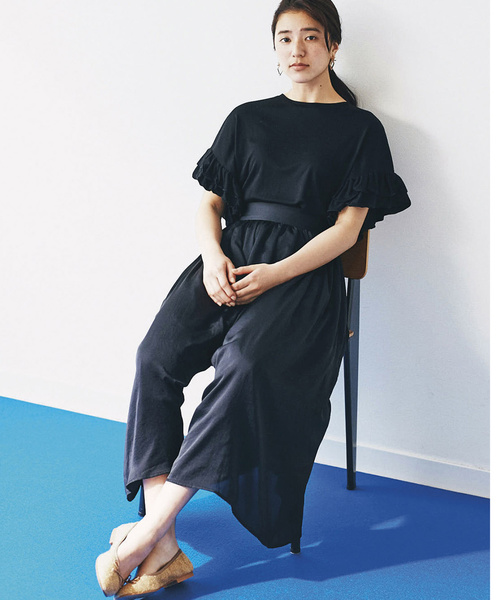 avecmoi（アヴェクモワ）の「ａｖｅｃｍｏｉ　ギャザーワイドパンツ（その他パンツ・レディース・ピンク/ブラック・SMALL/MEDIUM/LARGE/X-LARGE）」の7枚目の写真