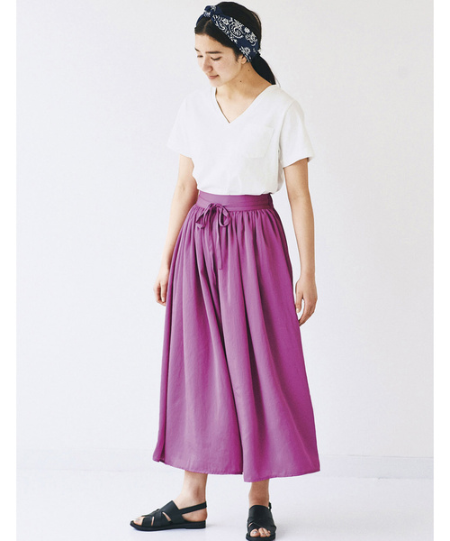 avecmoi（アヴェクモワ）の「ａｖｅｃｍｏｉ　ギャザーワイドパンツ（その他パンツ・レディース・ピンク/ブラック・SMALL/MEDIUM/LARGE/X-LARGE）」の11枚目の写真