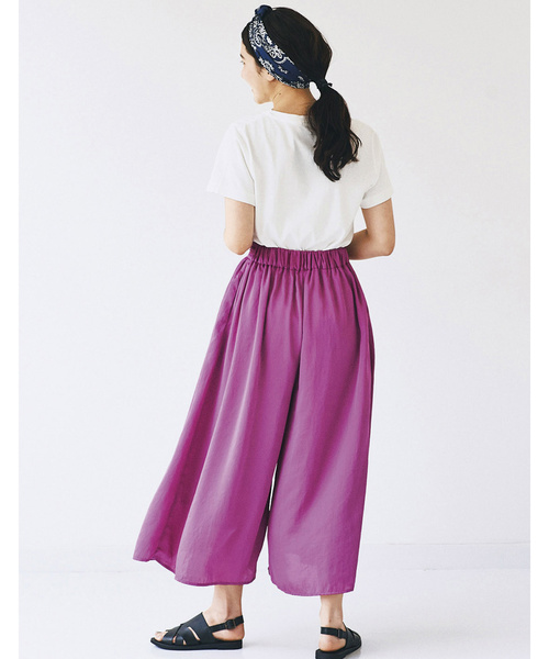 avecmoi（アヴェクモワ）の「ａｖｅｃｍｏｉ　ギャザーワイドパンツ（その他パンツ・レディース・ピンク/ブラック・SMALL/MEDIUM/LARGE/X-LARGE）」の13枚目の写真