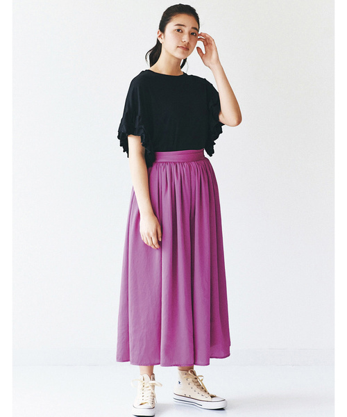 avecmoi（アヴェクモワ）の「ａｖｅｃｍｏｉ　ギャザーワイドパンツ（その他パンツ・レディース・ピンク/ブラック・SMALL/MEDIUM/LARGE/X-LARGE）」の14枚目の写真