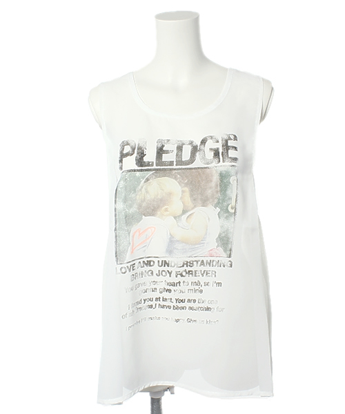 L.D.S.（エルディーエス）の「PLEDGEタンクトップ（タンクトップ 