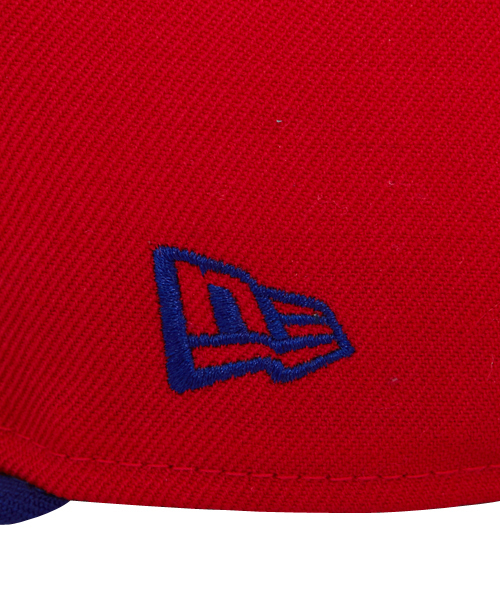 X-girl Stages（エックスガールステージス）の「XGS★ × NEW ERA “BOX LOGO”（キャップ・キッズ・ベージュ/レッド・ONE SIZE）」の7枚目の写真