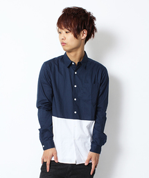WEGO | WEGO/バイカラーブロードシャツ(シャツ/ブラウス)