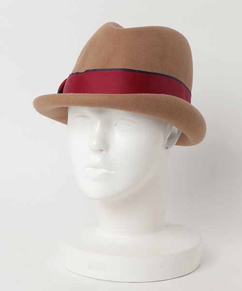 polcadot（ポルカドット）の「ふくれつばアシンメトリーフェルト中折れ（ハット・レディース・ブラック/ベージュ/ワイン・フリー）」の9枚目の写真