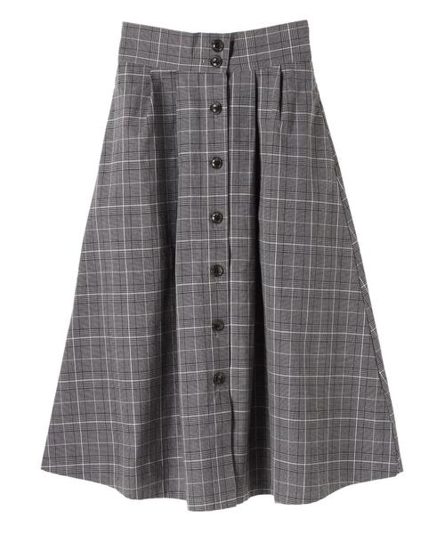 AMERICAN HOLIC（アメリカンホリック）の「フロントボタンフレアスカート（スカート・レディース・ベージュ/ブルー系その他5/ベージュ系その他4/ブラック/カーキ/パープル/ブラック系その他3・M/L）」の14枚目の写真