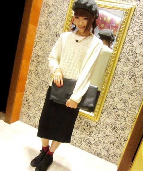 WEGO(ウィゴー)の「WEGO/チャンキーカラーニット(ニット/セーター・レディース・アイボリー/ブラック/ブラック系その他/ブルー/イエロー/レッド・FREE)」の22枚目の写真