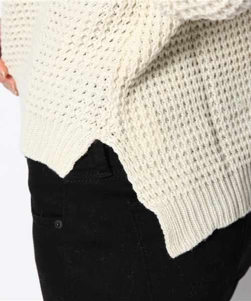 WEGO(ウィゴー)の「WEGO/チャンキーカラーニット(ニット/セーター・レディース・アイボリー/ブラック/ブラック系その他/ブルー/イエロー/レッド・FREE)」の12枚目の写真