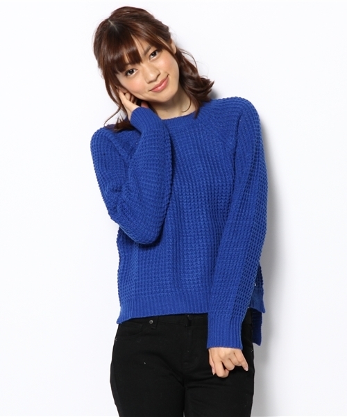 WEGO(ウィゴー)の「WEGO/チャンキーカラーニット(ニット/セーター・レディース・アイボリー/ブラック/ブラック系その他/ブルー/イエロー/レッド・FREE)」の17枚目の写真