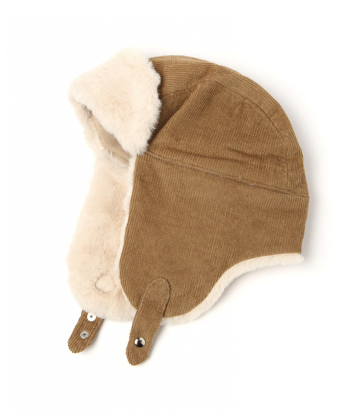 GLOBAL WORK（グローバルワーク）の「【キッズ】ファーフライトキャップ【抗菌防臭】/809173（キャップ・キッズ・ブラック/ベージュ・MEDIUM/LARGE）」の14枚目の写真