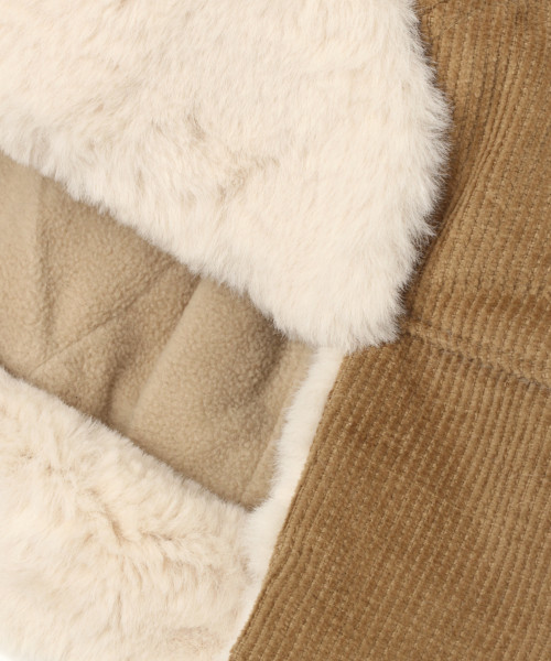 GLOBAL WORK（グローバルワーク）の「【キッズ】ファーフライトキャップ【抗菌防臭】/809173（キャップ・キッズ・ブラック/ベージュ・MEDIUM/LARGE）」の22枚目の写真