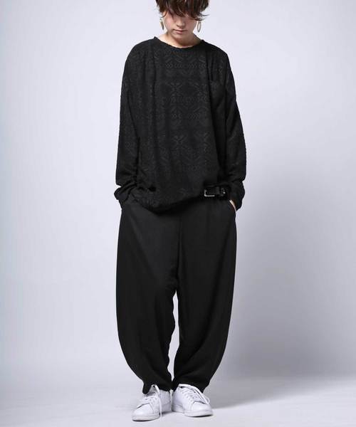 antiqua(アンティカ)の「otonaシンプルパンツ(その他パンツ・レディース・ブラック/カーキ・M/L/XL)」の7枚目の写真