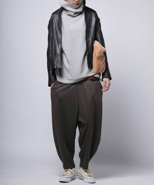 antiqua(アンティカ)の「otonaシンプルパンツ(その他パンツ・レディース・ブラック/カーキ・M/L/XL)」の8枚目の写真