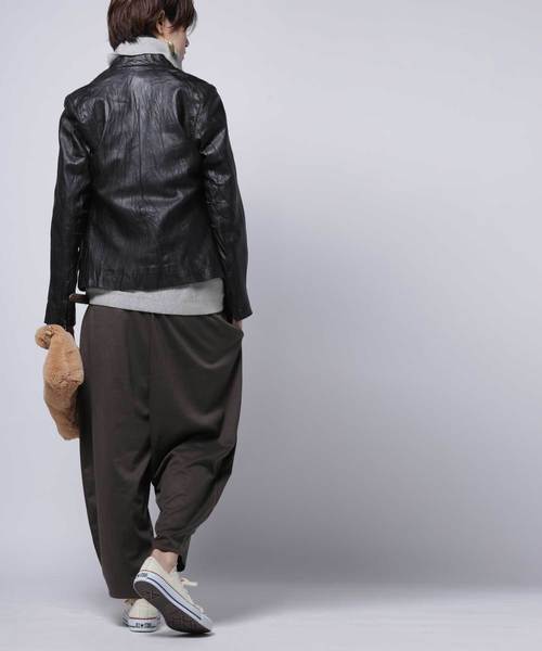 antiqua(アンティカ)の「otonaシンプルパンツ(その他パンツ・レディース・ブラック/カーキ・M/L/XL)」の10枚目の写真