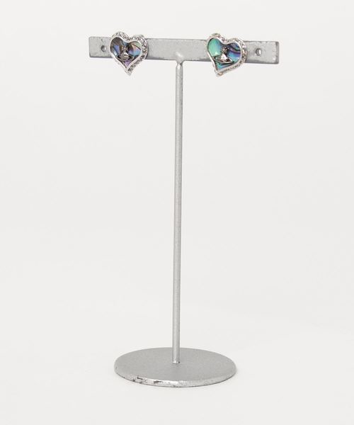 Vivienne Westwood(ヴィヴィアンウエストウッド)の「BE1198/PETRA EARRINGS(ピアス(両耳用)・レディース・ブラウン/ブルー/ブラック系その他/ピンク・SMALL)」の2枚目の写真