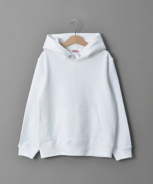 United Athle(ユナイテッドアスレ)の「#United Athle/ユナイテッドアスレ 10ozプルパーカー KIDS(パーカー・キッズ・ホワイト/ブラック/グレー/チャコールグレー/ブラウン/グリーン/オリーブ/ブルー/ネイビー/パープル/レッド/ワイン・SMALL/MEDIUM/LARGE)」の2枚目の写真
