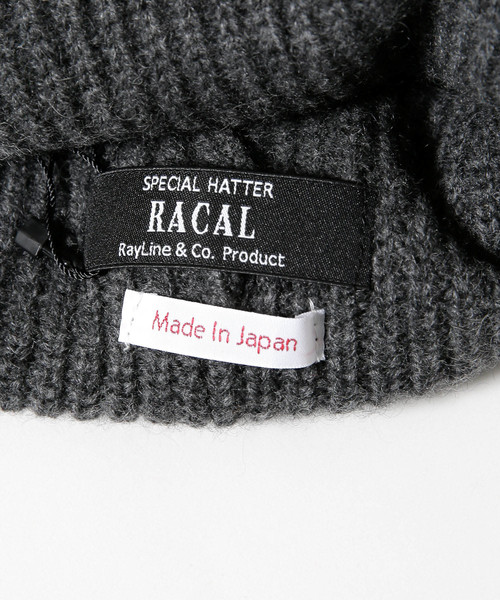 RACAL（ラカル）の「RACAL：Cashmere Knitcap（ニットキャップ/ビーニー・メンズ・ブラック/ネイビー/グレー・FREE）」の5枚目の写真