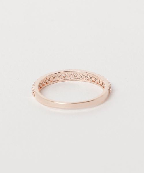 florist（フローリスト）の「シースルーラインハーフエタニティーリング（リング・レディース・ゴールド/シルバー/ピンクゴールド・10号/7号/13号/16号）」の4枚目の写真