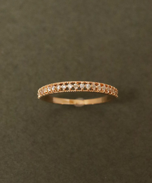 florist（フローリスト）の「シースルーラインハーフエタニティーリング（リング・レディース・ゴールド/シルバー/ピンクゴールド・10号/7号/13号/16号）」の5枚目の写真