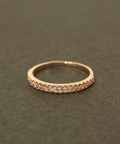 florist（フローリスト）の「シースルーラインハーフエタニティーリング（リング・レディース・ゴールド/シルバー/ピンクゴールド・10号/7号/13号/16号）」の8枚目の写真