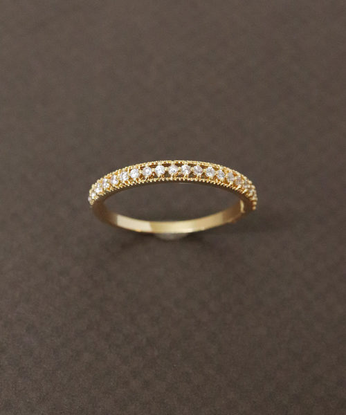 florist（フローリスト）の「シースルーラインハーフエタニティーリング（リング・レディース・ゴールド/シルバー/ピンクゴールド・10号/7号/13号/16号）」の10枚目の写真