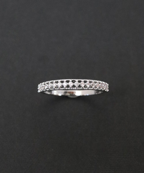 florist（フローリスト）の「シースルーラインハーフエタニティーリング（リング・レディース・ゴールド/シルバー/ピンクゴールド・10号/7号/13号/16号）」の9枚目の写真